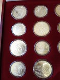 Олимпиада 1980 серебро СССР набор монет в футляре, фото №5
