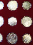 Олимпиада 1980 серебро СССР набор монет в футляре, фото №11