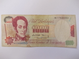 Венесуэла 1000 боливаров 1998 года., фото №3