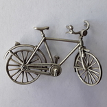 Велосипед серебро, фото №2