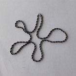 Цепочка серебро (красивое нечастое плетение), фото №2