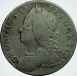 Англия 6 пенсов 1757 год серебро, фото №2