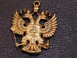 Орел Двухглавый брелок бронза коллекционная миниатюра, фото №2