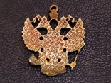 Орел Двухглавый брелок бронза коллекционная миниатюра, фото №5