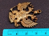 Орел Двухглавый брелок бронза коллекционная миниатюра, фото №7