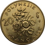 Французская Полинезия. 20 франков 1979 г. UNC, фото №3