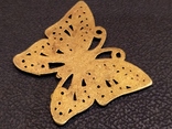 Бабочка красавица скань бронза брелок коллекционная миниатюра, фото №7