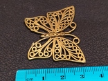 Бабочка красавица скань бронза брелок коллекционная миниатюра, фото №8