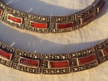 Ожерелье колье серебро, марказиты., фото №6
