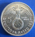 Німеччина 5 марок 1937 рік (А), фото №3