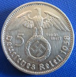 Німеччина 5 марок 1938 рік (А), фото №3