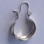 Сережки-кольца серебрянные, фото №6