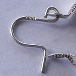 Сережки-кольца серебрянные, фото №8