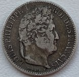 Франция 50 сантимов 1846 год серебро., фото №2