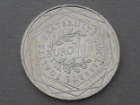 10 евро , 2010 год, регионы Франции, Аквитания, серебро, 0.900, 10 грамм, фото №2