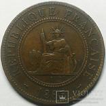 Французкий Индокитай 1 цент 1885 год, фото №2