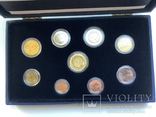 Латвия годовой набор Евро 2014+1/10 унции золота, фото №5