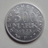 500  марок 1923  D Германия   (9.2.9)~, фото №2