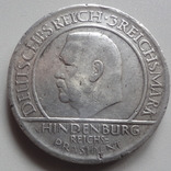 3  марки  1929  Германия  серебро   (9.2.14)~, фото №3
