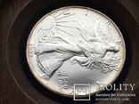 U.S. SILVER EAGLE xcs 1oz. 999fine 1992, фото №3