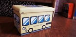 Пуфик-автобус для хранения игрушек и других мелочей, фото №4