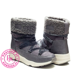 Серые зимние ботинки, полусапожки, угги на меху 36 размер, фото №2
