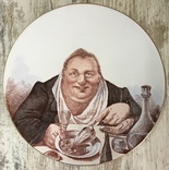Настенная тарелка «Обжора», Кузнецов - 30 см., фото №2
