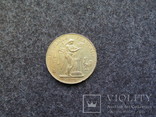 100 франков 1886 года Ангел Франция золото 32,23 гр. 900', фото №2