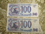 100 рублей 1993р 2шт №86, фото №2