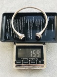 Серебряный браслет с аметистом (серебро 925 пр, вес 16 гр), фото №3