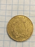 20 франков 1851 Франция золото к5л1, фото №3
