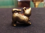 Котенок милый коллекционная миниатюра бронза брелок, фото №4