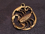 Рак коллекционная миниатюра бронза брелок, фото №2