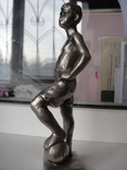 "Мальчик с мячом" скульптор Бельская В. 1962 год силумин, фото №4