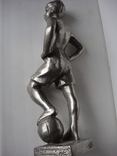 "Мальчик с мячом" скульптор Бельская В. 1962 год силумин, фото №8