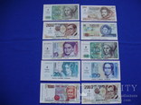 Карточки Вкладыши от жвачек деньги Валюта банкноты Мира 10 шт, фото №2