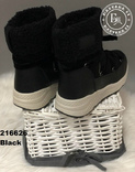 Черные зимние ботинки, полусапожки, угги на меху 36 размер, фото №6