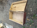 Старинный фанерный ящик саквояж, фото №7