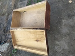 Старинный фанерный ящик саквояж, фото №9