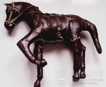 Конь,лошадь обтянутая кожей.на реставрацию., фото №3