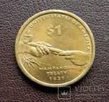 США 1 доллар 2011, Сакагавея Трубка мира, фото №3