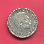 Сербия 1 динар 1915 серебро Петр I, фото №3