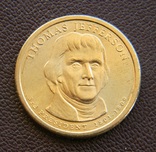 США 1 доллар 2007, 3 президент Томас Джефферсон (1801—1809), фото №2