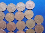 Монеты Англии 1 пенни погодовка  Великобритания 1971-2016 г.33 шт, фото №6