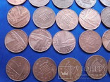 Монеты Англии 1 пенни погодовка  Великобритания 1971-2016 г.33 шт, фото №11