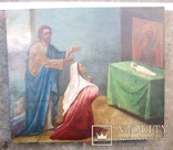 Старовинна ікона - Моління перед іконою Св. Миколая, фото №5