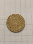 14.  Монета 5  сантимов 1966 года, фото №2