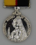 Великобритания. Медаль. Медаль Королевы за Южную Африку 1899–1902. Миниатюра., фото №2