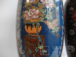 Старинные Японские парные вазы Клуазоне, фото №6