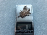 Большая брошь Цветок ( Скань серебро 925 пр, вес 8 гр), фото №3